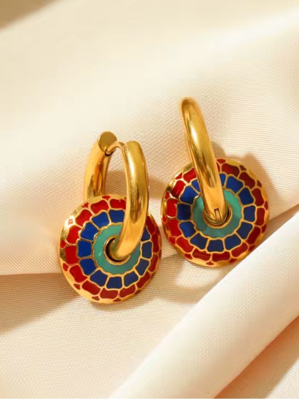 Elegant  Multicolor Necklace &  Earrings Set - Picture 3 of 6